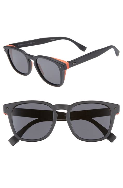 fendi men's aviator sunglasses|fendi round 52mm sunglasses.